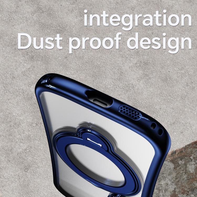 For Samsung Galaxy S26 5G 360 Degree Rotation Holder Magnetic Electroplated Phone Case(Dark Blue) - Image 5