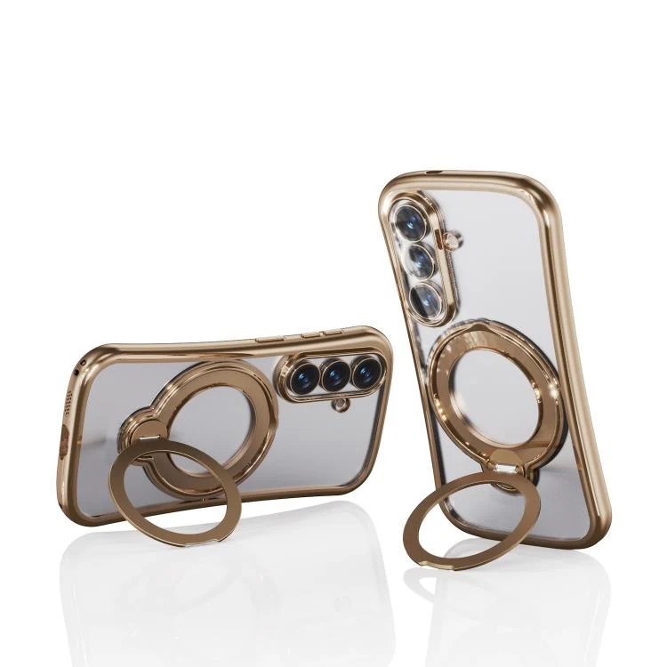For Samsung Galaxy S26 5G 360 Degree Rotation Holder Magnetic Electroplated Phone Case(Gold) - Image 6