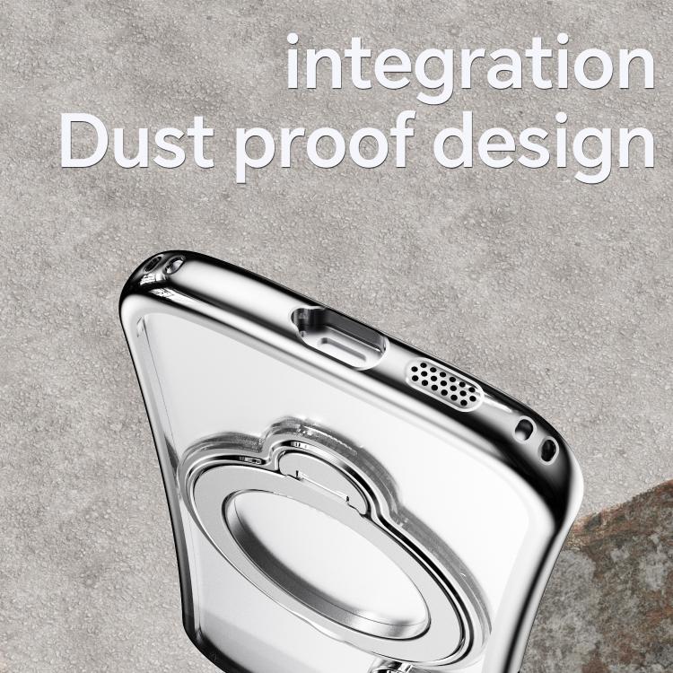 For Samsung Galaxy S26 5G 360 Degree Rotation Holder Magnetic Electroplated Phone Case(Silver) - Image 5