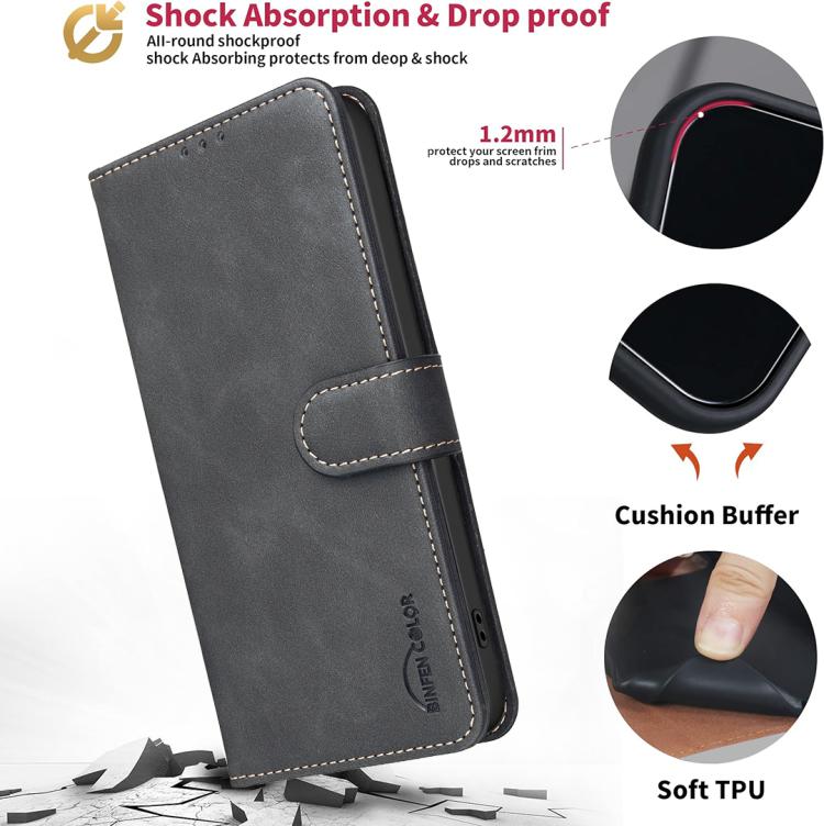 For Samsung Galaxy S26 Ultra 5G Solid Color Calfskin Texture RFID Vegan Leather Phone Case(Black) - Image 6