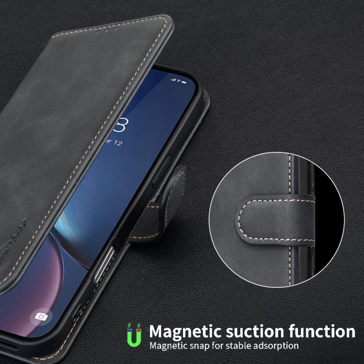 For Samsung Galaxy S26 Ultra 5G Solid Color Calfskin Texture RFID Vegan Leather Phone Case(Black) - Image 8