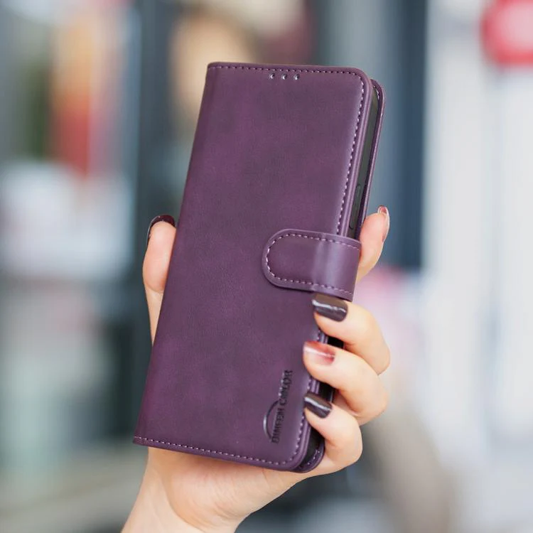 For Samsung Galaxy S26 Ultra 5G Solid Color Calfskin Texture RFID Vegan Leather Phone Case(Purple) - Image 7