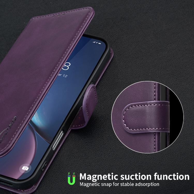 For Samsung Galaxy S26 Ultra 5G Solid Color Calfskin Texture RFID Vegan Leather Phone Case(Purple) - Image 8