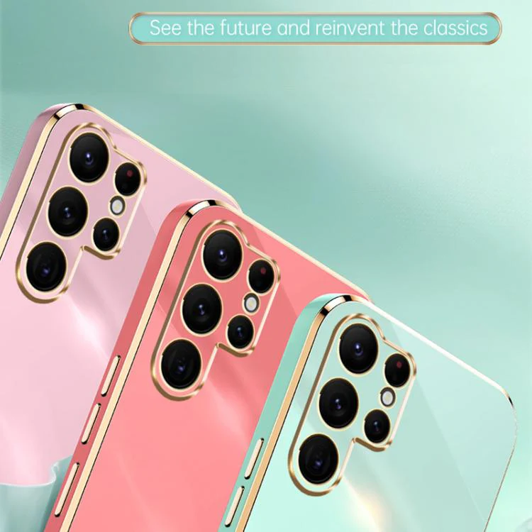 For Samsung Galaxy S26 Ultra 5G XINLI Straight Edge 6D Electroplate TPU Phone Case(Hawthorn Red) - Image 4