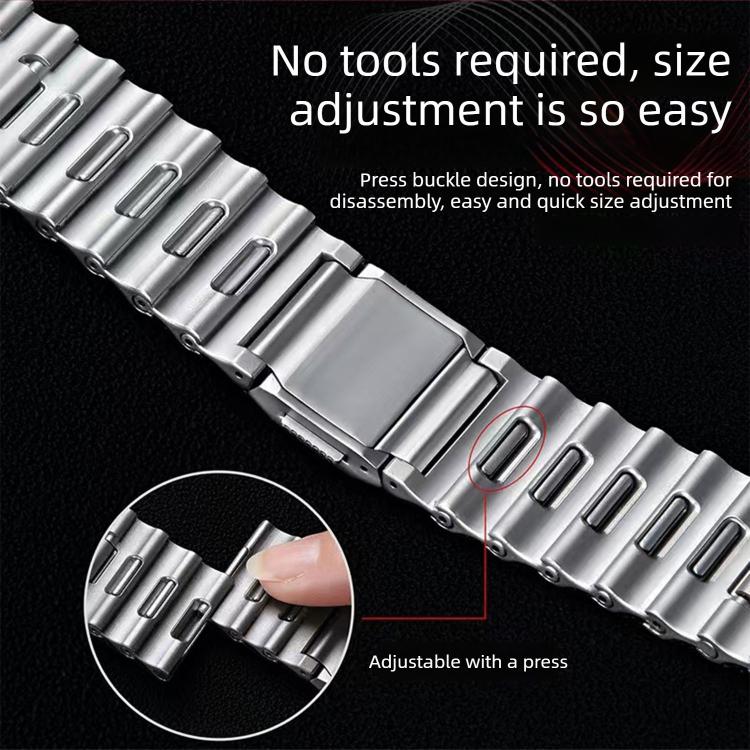 For Samsung Galaxy Watch Ultra 2025 / Ultra 47mm Ocean Wave Texture Magnetic Clasp Stainless Steel Watch Band(Grey) - Image 4