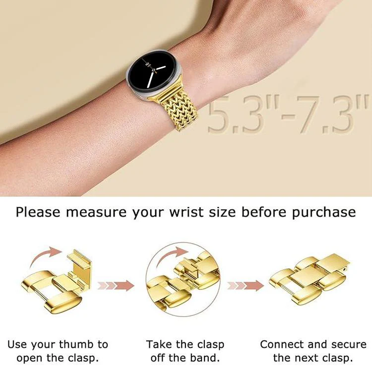 For Samsung Galaxy Watch Ultra / Ultra 2025 xDfind Herringbone Braided Stainless Steel Watch Band(Gold) - Image 3