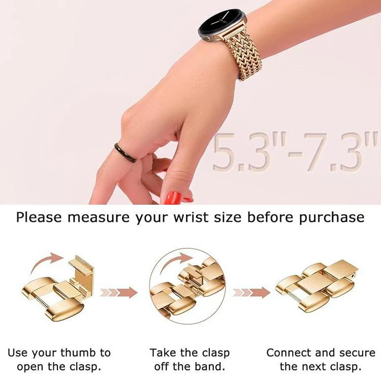 For Samsung Galaxy Watch Ultra / Ultra 2025 xDfind Herringbone Braided Stainless Steel Watch Band(Rose Gold) - Image 3