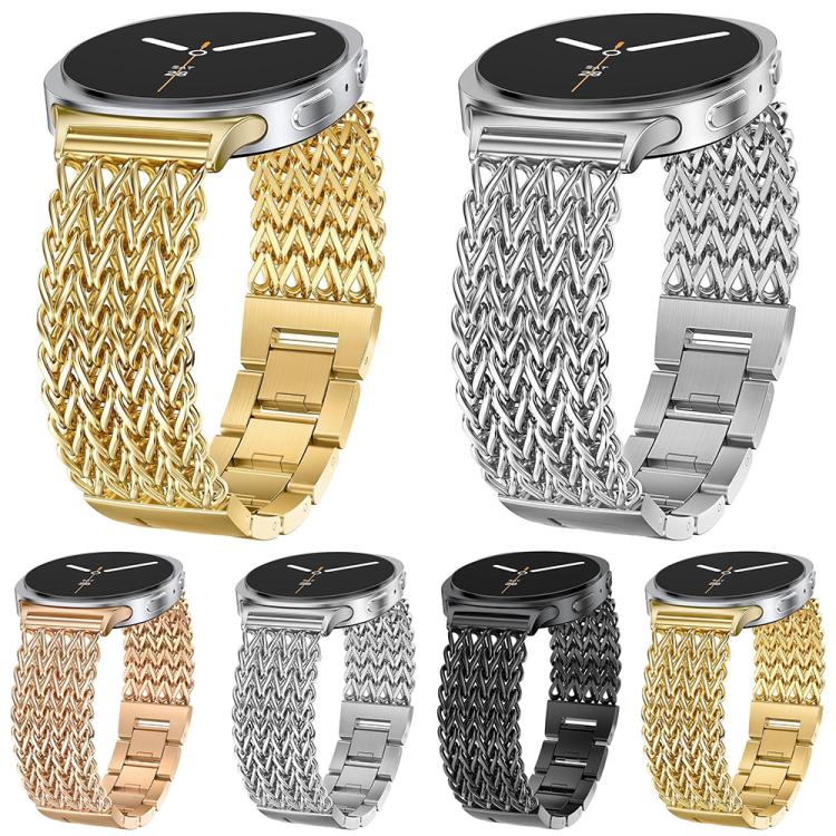 For Samsung Galaxy Watch Ultra / Ultra 2025 xDfind Herringbone Braided Stainless Steel Watch Band(Rose Gold) - Image 7