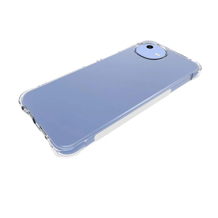 For Sharp Aquos wish6 Shockproof Non-slip Thickening TPU Phone Case(Transparent) - Image 5