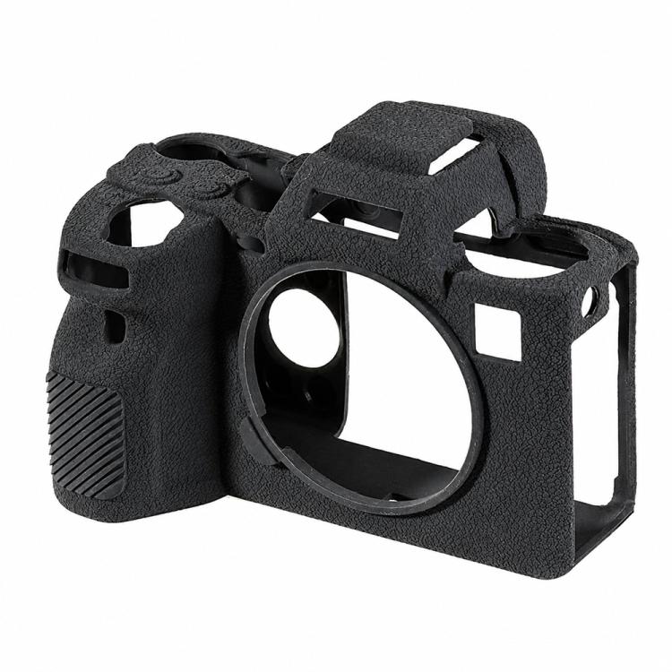 For Sony ILCE-1 / A1 / Alpha 1 Litchi Texture Soft Silicone Camera Protective Case(Black) - Image 2