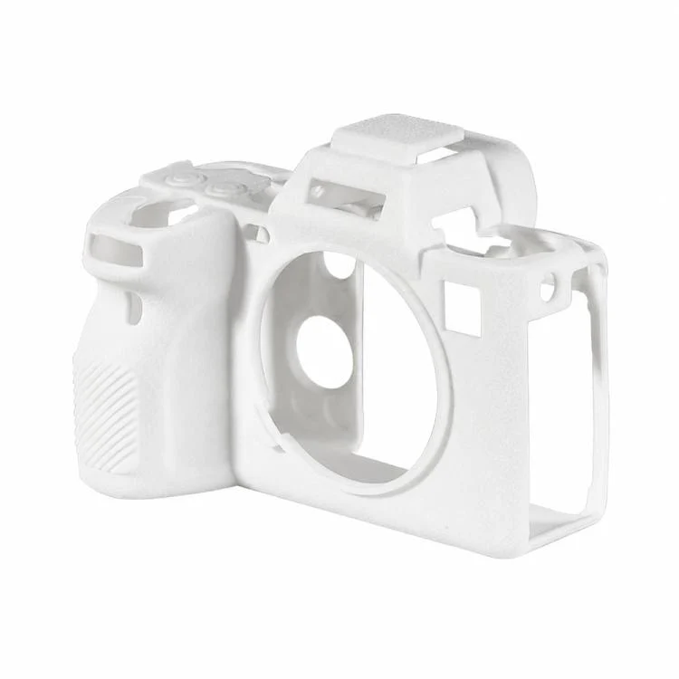 For Sony ILCE-1 / A1 / Alpha 1 Litchi Texture Soft Silicone Camera Protective Case(White) - Image 2