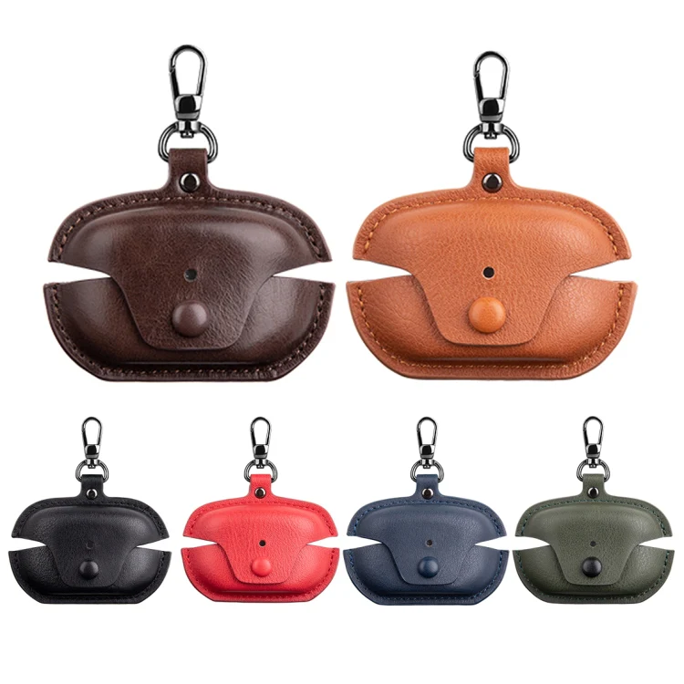 For Sony WF-1000XM5 Leather TWS Earphone Protective Case with Hook(Orange) - Image 2