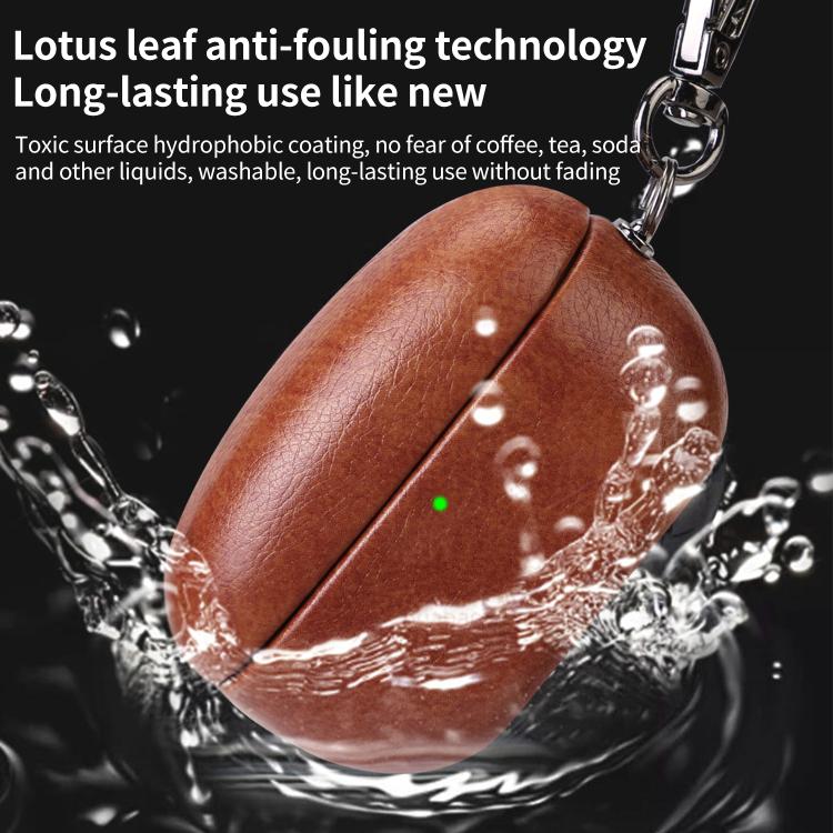 For Sony WF-1000XM5 Oily Leather Bluetooth Earphone Protective Case(Red) - Image 9