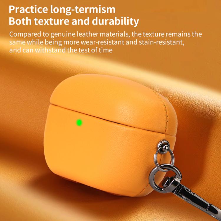 For Sony WF-1000XM5 Oily Leather Split Earphone Case(Red) - Image 7