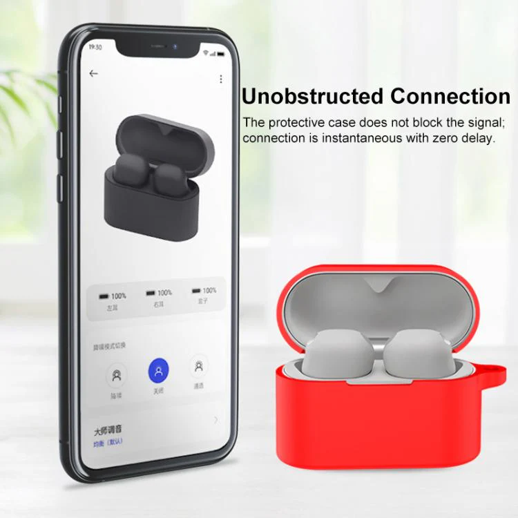 For Sony WF-1000XM6 Wireless Earphone Silicone Protective Case(Grey) - Image 10