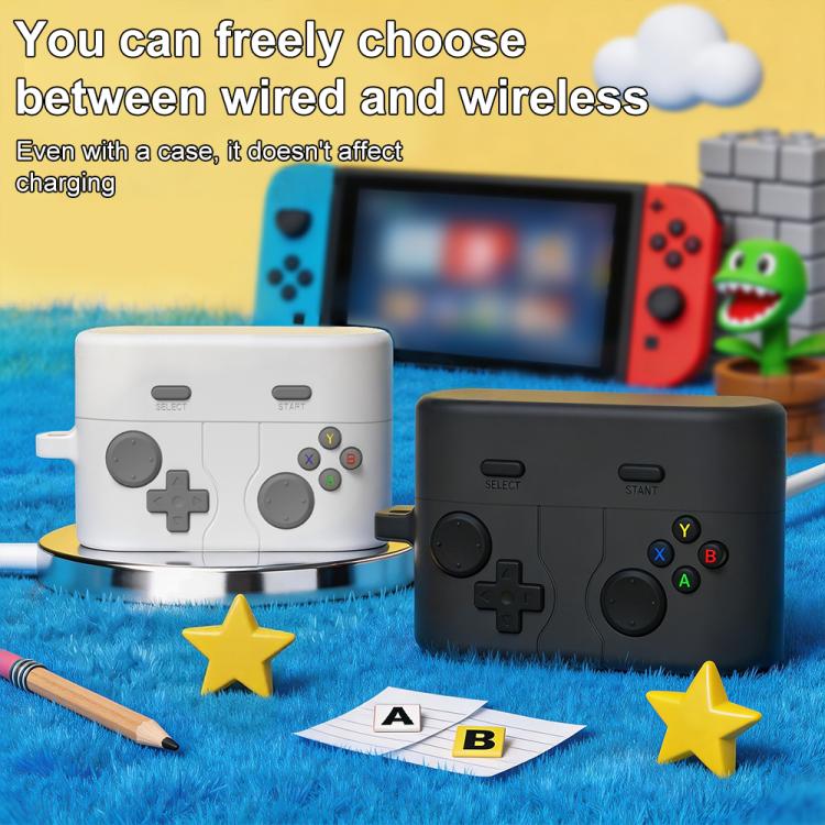 For Sony WF-1000XM6 XDcase Retro Game Console Style Silicone Earbuds Case(Black) - Image 3