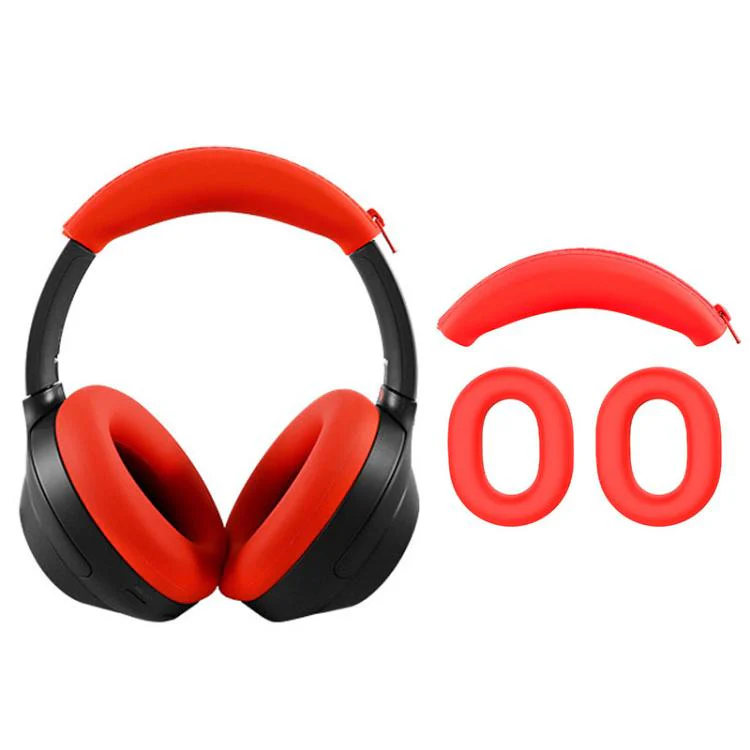 For Sony WH-1000XM3 / 1000XM4 XDcase 2 in 1 Soft Silicone Headset Protective Case(Red)