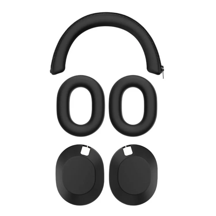 For Sony WH-1000XM6 XDcase 3 in 1 Soft Silicone Headset Protective Case(Black) - Image 2