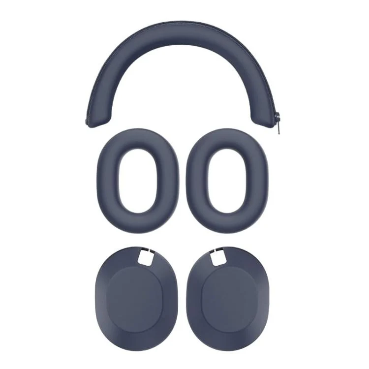 For Sony WH-1000XM6 XDcase 3 in 1 Soft Silicone Headset Protective Case(Dark Blue) - Image 2