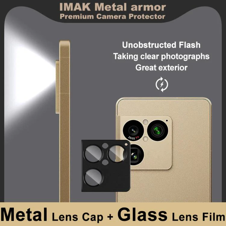 For Sony Xperia 1 VIII IMAK Metal Armor Premium Camera Lens Protector Film(Black) - Image 2