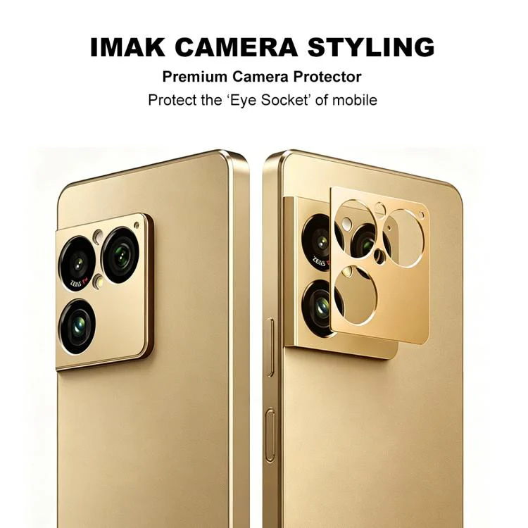 For Sony Xperia 1 VIII IMAK Metal Camera Lens Protector Cover(Gold) - Image 2