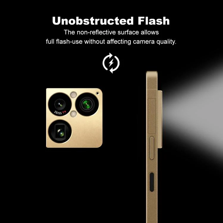 For Sony Xperia 1 VIII IMAK Metal Camera Lens Protector Cover(Gold) - Image 3