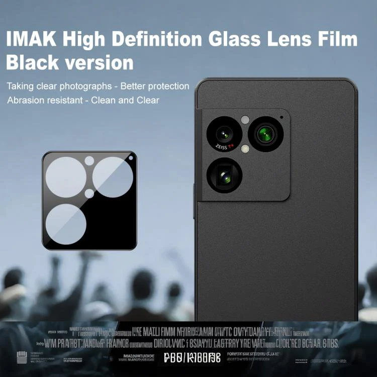 For Sony Xperia 1 VIII IMAK Rear Camera Lens Glass Film Black Version - Image 2