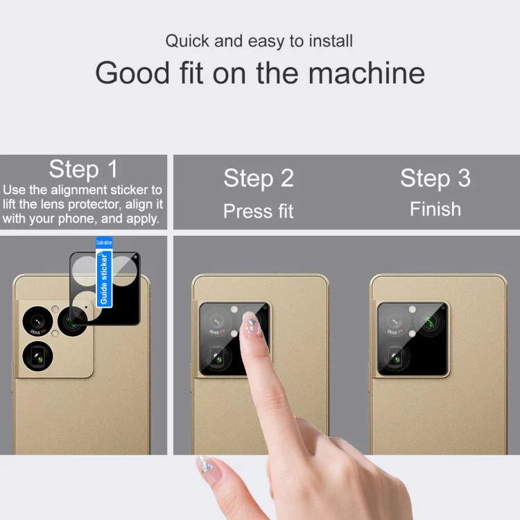 For Sony Xperia 1 VIII IMAK Rear Camera Lens Glass Film Black Version - Image 4