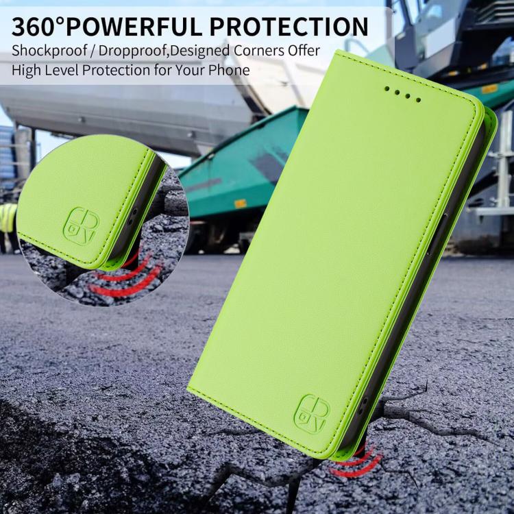 For Sony Xperia 1 VIII RC01 Dual-Folded Magnetic Suction RFID Leather Phone Case(Grass Green) - Image 7