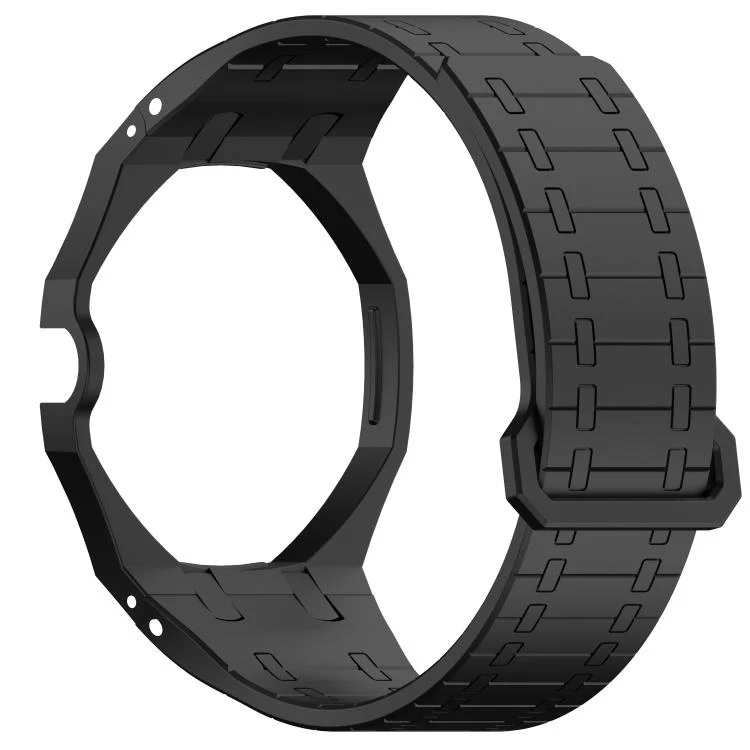 For Swatch Royal Pop Integrated Three O Clock Side Magnetic Silicone Watch Band(Black) - Image 4