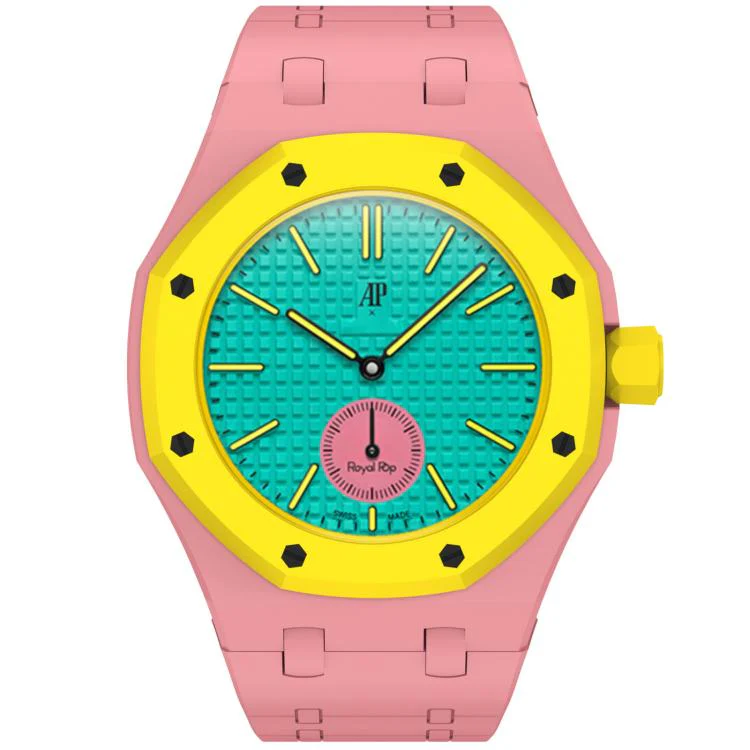 For Swatch Royal Pop Integrated Three O Clock Side Magnetic Silicone Watch Band(Pink) - Image 6