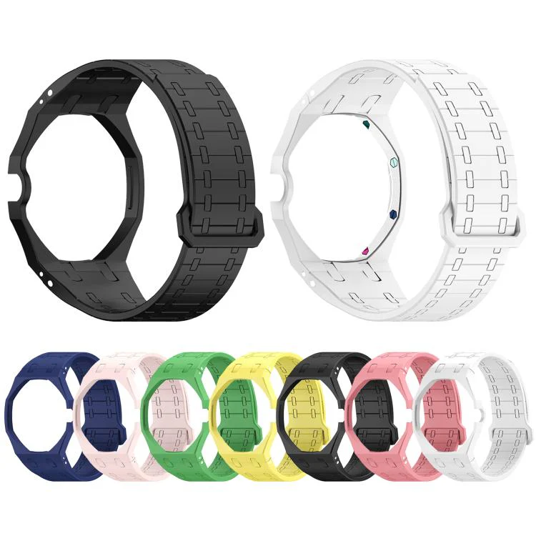 For Swatch Royal Pop Integrated Three O Clock Side Magnetic Silicone Watch Band(Pink) - Image 8