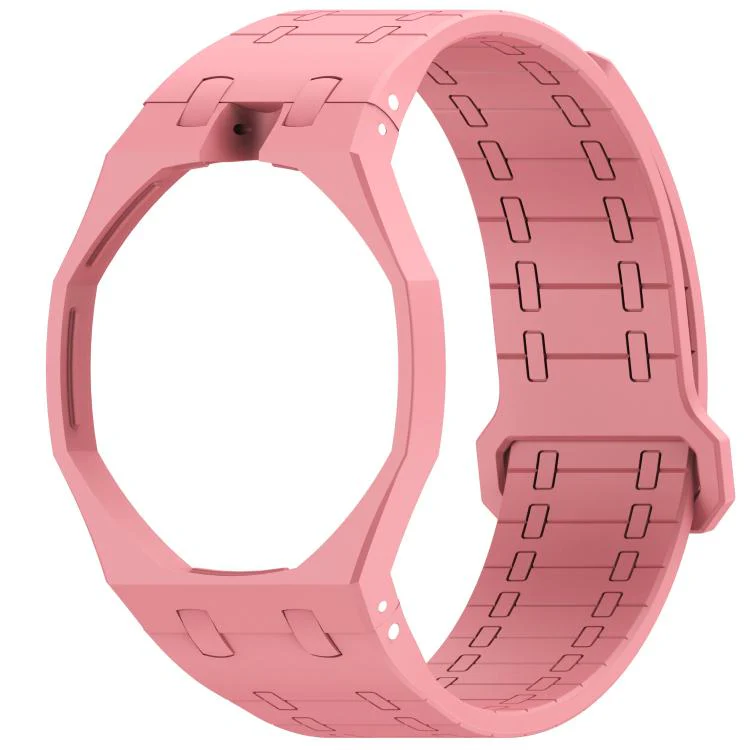 For Swatch Royal Pop Integrated Twelve O Clock Side Magnetic Silicone Watch Band(Pink) - Image 2