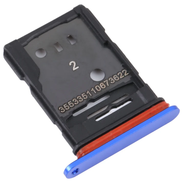 For TCL 10 Plus Original SIM Card Tray + SIM / Micro SD Card Tray(Blue) - Image 3