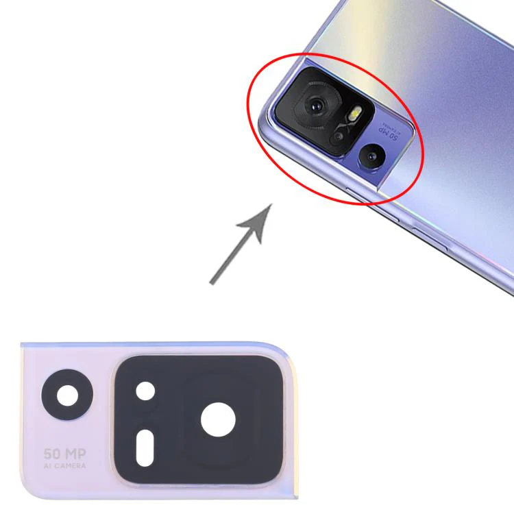 For TCL 40 SE T610K OEM Back Camera Lens (Purple) - Image 4