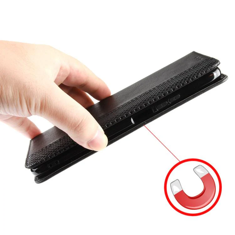 For TCL K70 4G / K70 Power 4G Magnetic Buckle Retro Texture Leather Phone Case(Black) - Image 6