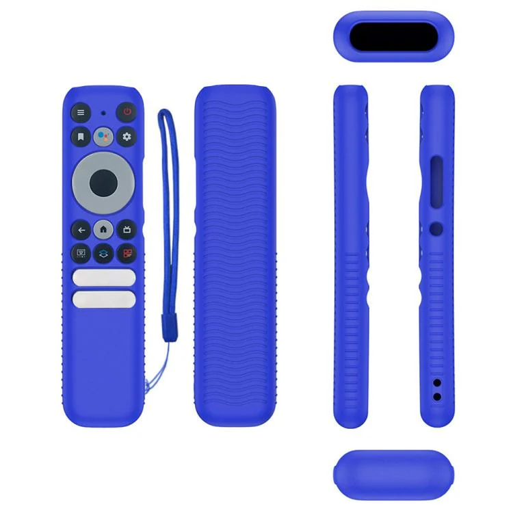 For TCL RC902N FMR1 Y47 TV Remote Control Anti-Drop Silicone Case(Blue)