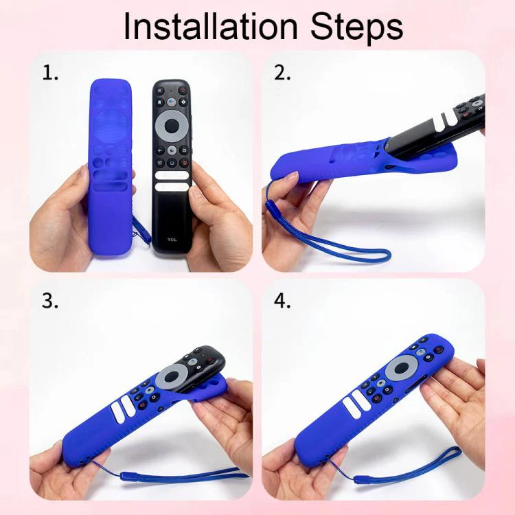 For TCL RC902N FMR1 Y47 TV Remote Control Anti-Drop Silicone Case(Blue) - Image 6