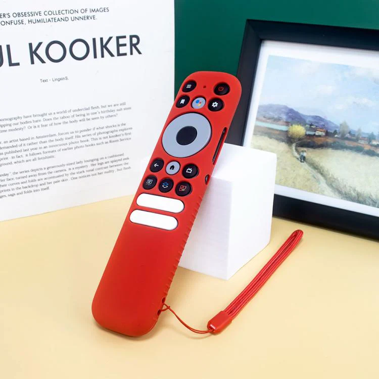 For TCL RC902N FMR1 Y47 TV Remote Control Anti-Drop Silicone Case(Red) - Image 2