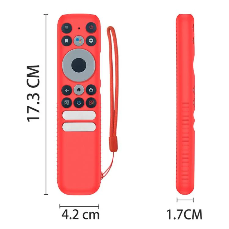 For TCL RC902N FMR1 Y47 TV Remote Control Anti-Drop Silicone Case(Red) - Image 5