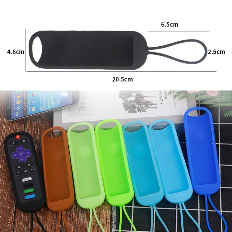 For TCL Roku RC280/RC282 2pcs Oval Remote Control Silicone Case(New Green) - Image 2