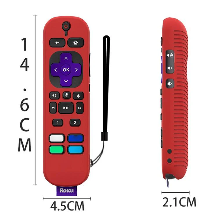 For TCL Roku Voice Remote Pro Y30 Remote Control Shockproof Silicone Protective Case(Black) - Image 3