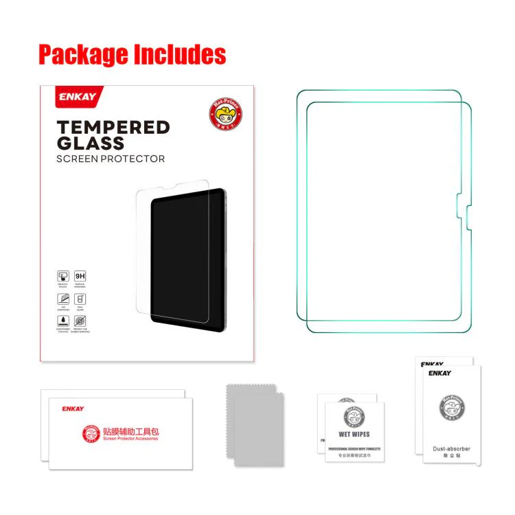 For Teclast ArtPad Air  11.0 2Pcs ENKAY Hat-Prince 0.33mm Explosion-proof Tempered Glass Film - Image 7