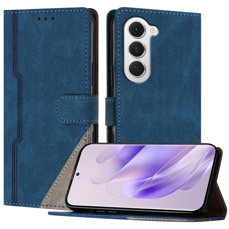 For Tecno Spark 40 Pro+ 4G Color Matching Buckle Clasp Vegan Leather Phone Case(Blue)