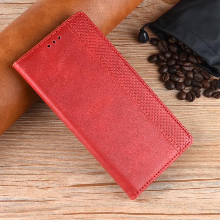 For Tecno Spark 50 5G Magnetic Buckle Retro Texture Leather Phone Case(Red) - Image 2