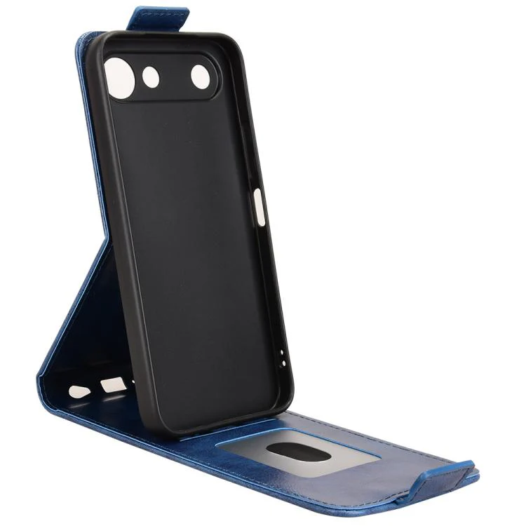 For Tecno Spark 50 5G Magnetic Vertical Flip Leather Phone Case with Buckle(Blue) - Image 3