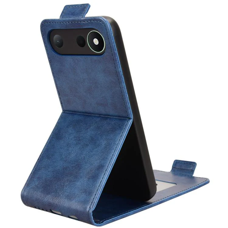 For Tecno Spark 50 5G Magnetic Vertical Flip Leather Phone Case with Buckle(Blue) - Image 4