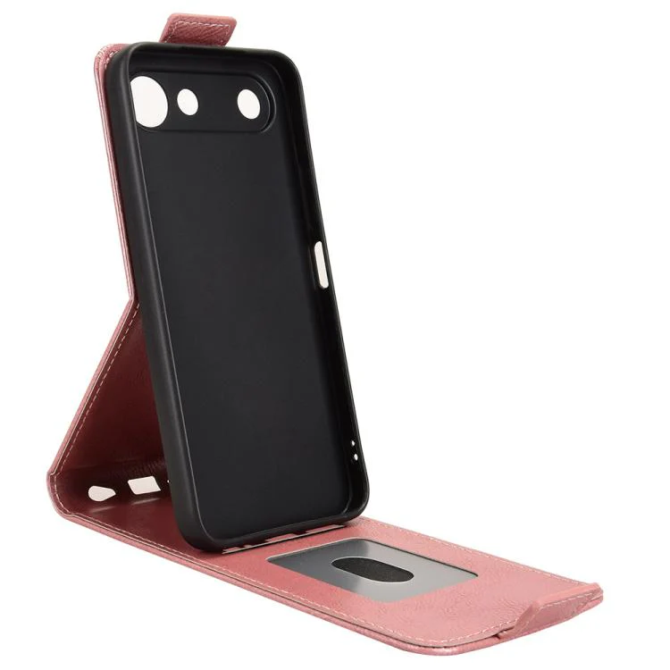 For Tecno Spark 50 5G Magnetic Vertical Flip Leather Phone Case with Buckle(Rose Gold) - Image 3