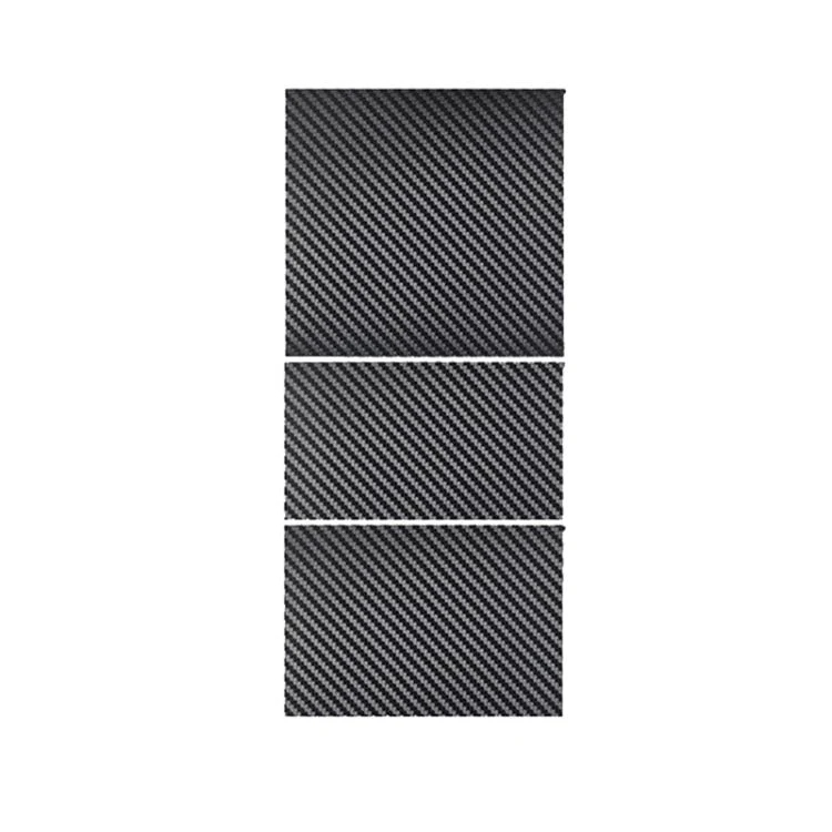 For Tesla 2024+ Model 3 Highland Center Console Panel Protection Sticker, Color: Carbon Fiber Grain