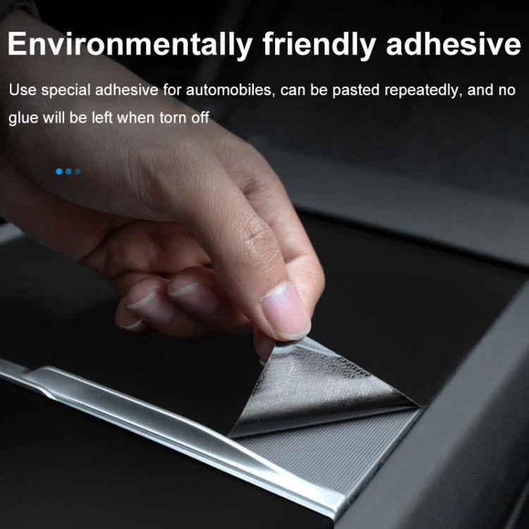 For Tesla 2024+ Model 3 Highland Center Console Panel Protection Sticker, Color: Frosted Black - Image 4